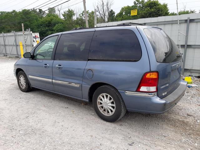 2FMDA5249YBA63731 - 2000 FORD WINDSTAR SE BLUE photo 2