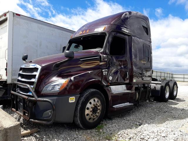 3AKJHHDR7KSHU5978 - 2019 FREIGHTLINER CASCADIA 1 BURGUNDY photo 2