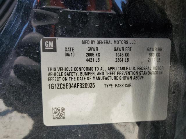 1G1ZC5E04AF320935 - 2010 CHEVROLET MALIBU 1LT 黑色 照片 12