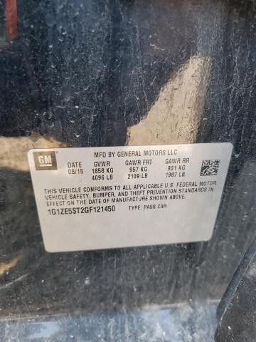 1G1ZE5ST2GF121450 - 2016 CHEVROLET MALIBU LT BLACK photo 13