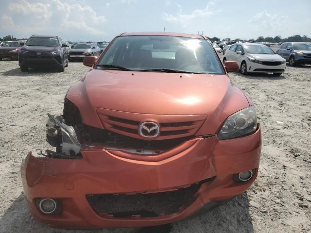 JM1BK343141166200 - 2004 MAZDA 3 HATCHBACK ORANGE photo 5