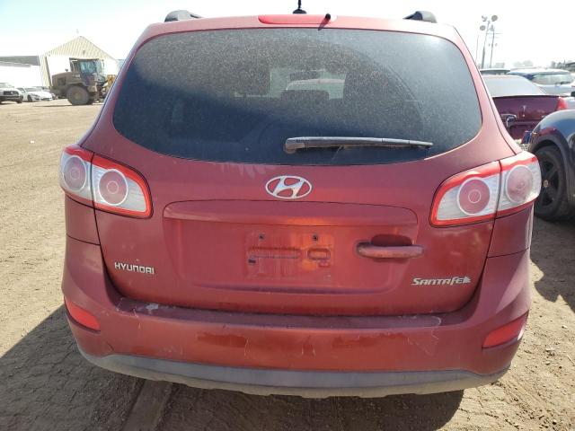 5NMSG3AB0AH350025 - 2010 HYUNDAI SANTA FE GLS RED photo 6