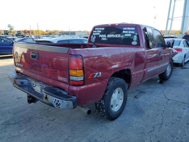 2GTEK19TX41137587 - 2004 GMC NEW SIERRA K1500 MAROON photo 4