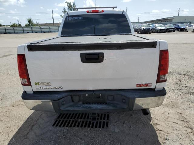 2GTFK135791115410 - 2009 GMC SIERRA K1500 HYBRID WHITE photo 6