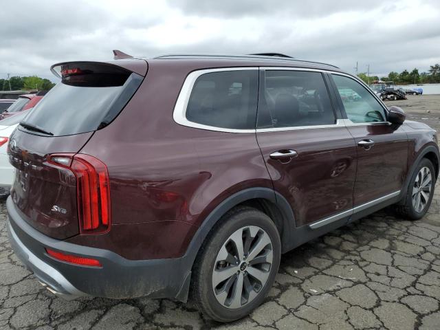 5XYP6DHC9LG095711 - 2020 KIA TELLURIDE S BURGUNDY photo 3