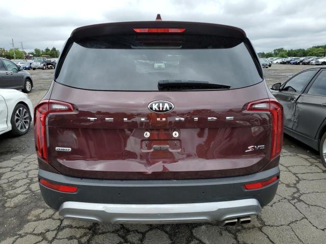 5XYP6DHC9LG095711 - 2020 KIA TELLURIDE S BURGUNDY photo 6