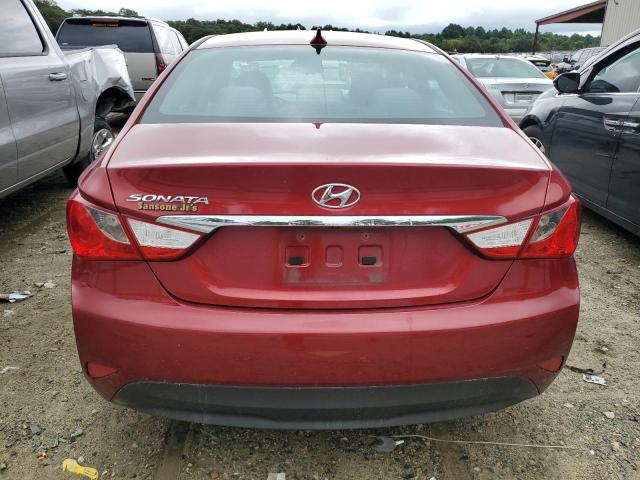 5NPEB4AC5EH871163 - 2014 HYUNDAI SONATA GLS RED photo 6