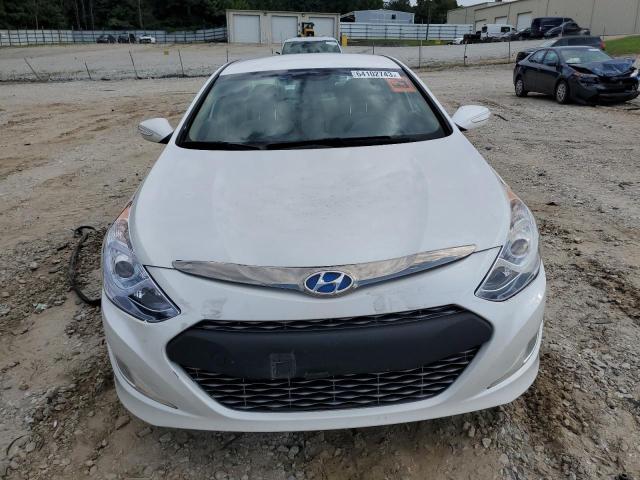 KMHEC4A47FA127963 - 2015 HYUNDAI SONATA HYBRID WHITE photo 5