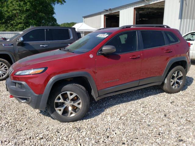 1C4PJMBS0FW639972 - 2015 JEEP CHEROKEE TRAILHAWK RED photo 1