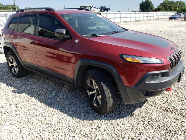1C4PJMBS0FW639972 - 2015 JEEP CHEROKEE TRAILHAWK RED photo 4