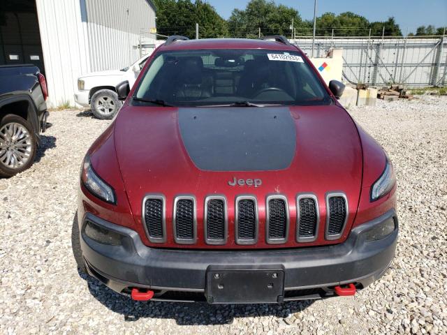 1C4PJMBS0FW639972 - 2015 JEEP CHEROKEE TRAILHAWK RED photo 5