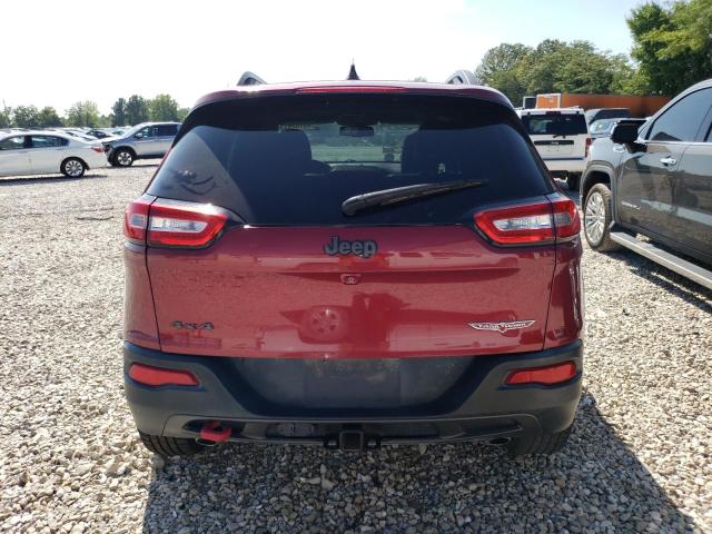 1C4PJMBS0FW639972 - 2015 JEEP CHEROKEE TRAILHAWK RED photo 6