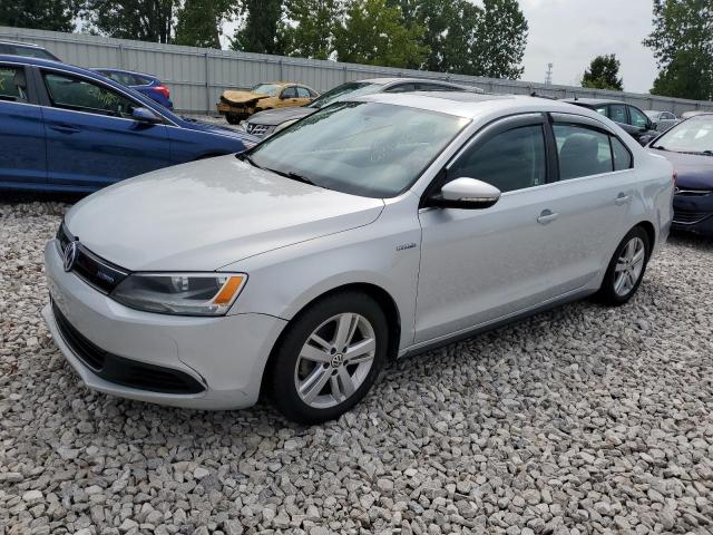 3VW637AJ2DM226218 - 2013 VOLKSWAGEN JETTA HYBRID SILVER photo 1