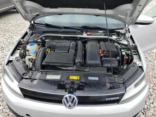 3VW637AJ2DM226218 - 2013 VOLKSWAGEN JETTA HYBRID SILVER photo 11