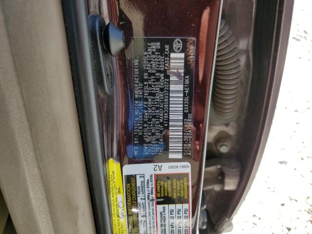4T1BK3DB0BU373272 - 2011 TOYOTA AVALON BASE Bordo foto 12