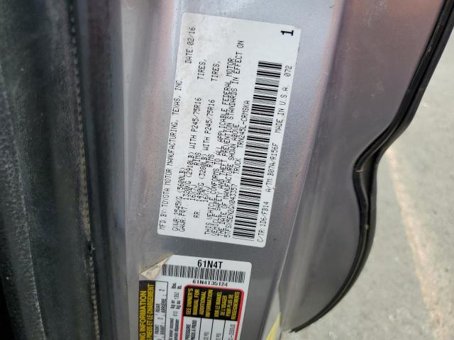 5TFSX5EN2GX043357 - 2016 TOYOTA TACOMA ACCESS CAB ნაცრისფერი ფოტო 13