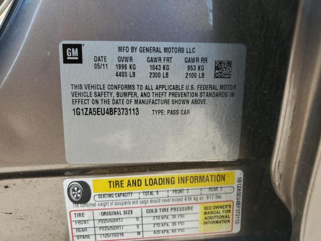 1G1ZA5EU4BF373113 - 2011 CHEVROLET MALIBU LS BROWN photo 12