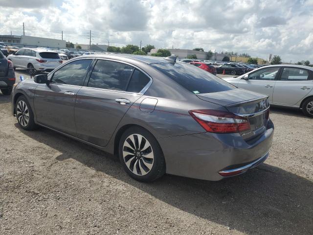 JHMCR6F52HC012961 - 2017 HONDA ACCORD HYBRID EXL GRAY photo 2