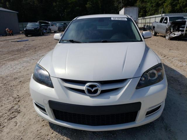 JM1BK34L381118669 - 2008 MAZDA SPEED 3 WHITE photo 5