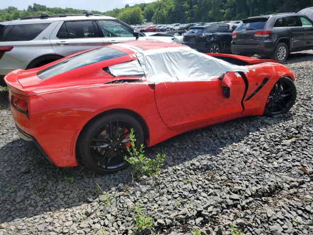 1G1YB2D74K5109933 - 2019 CHEVROLET CORVETTE STINGRAY 1LT RED photo 3