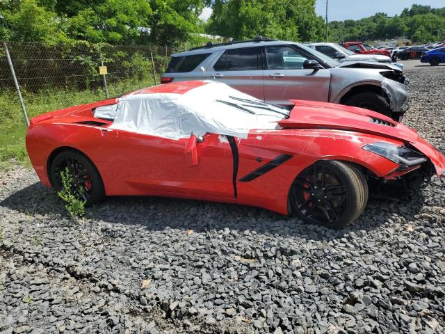 1G1YB2D74K5109933 - 2019 CHEVROLET CORVETTE STINGRAY 1LT RED photo 4