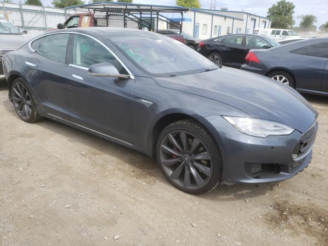 5YJSA1H11EFP52274 - 2014 TESLA MODEL S Boz foto 4