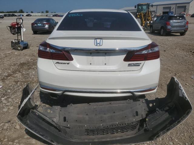 1HGCR2F18HA127990 - 2017 HONDA ACCORD SPORT SPECIAL EDITION WHITE photo 6