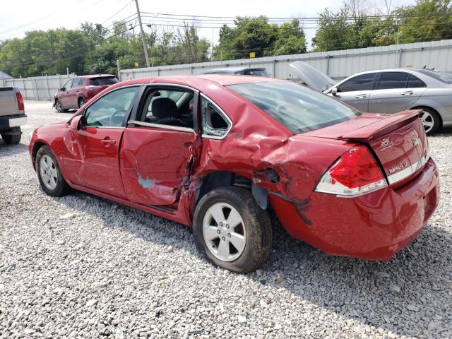 2G1WT58N281285744 - 2008 CHEVROLET IMPALA LT RED photo 2