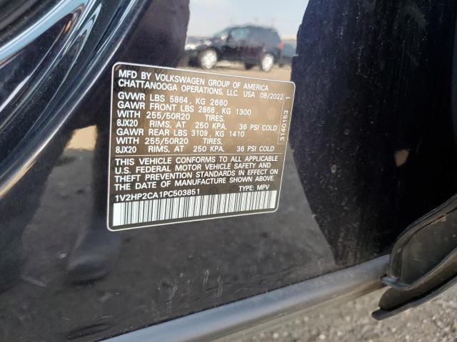 1V2HP2CA1PC503851 - 2023 VOLKSWAGEN ATLAS SE Negro foto 13
