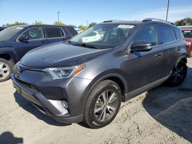 JTMRFREV6JJ749010 - 2018 TOYOTA RAV4 ADVENTURE GRAY photo 1