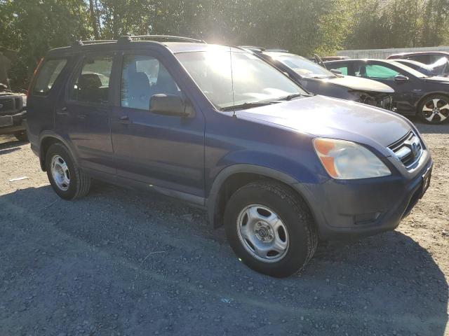 JHLRD68494C004173 - 2004 HONDA CR-V LX BLUE photo 4