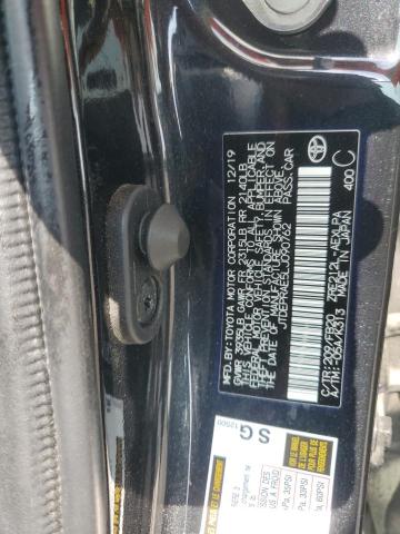 JTDEPRAE5LJ090762 - 2020 TOYOTA COROLLA LE BLACK photo 12