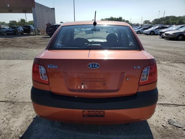 KNADE223596516206 - 2009 KIA RIO BASE ORANGE photo 6