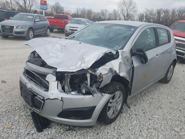 1G1JB6SH9C4113973 - 2012 CHEVROLET SONIC LS SILVER photo 2