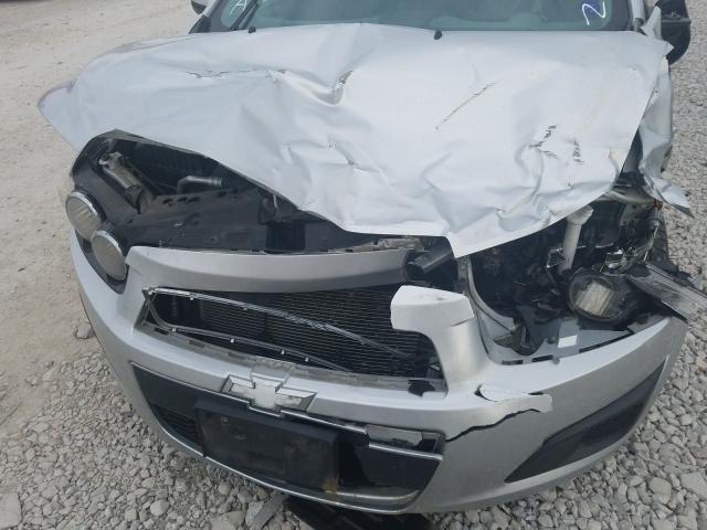 1G1JB6SH9C4113973 - 2012 CHEVROLET SONIC LS SILVER photo 9