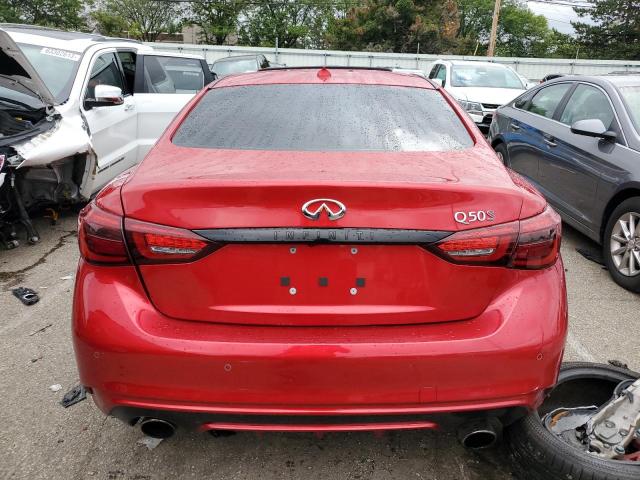 JN1FV7DP6MM850650 - 2021 INFINITI Q50 RED SPORT 400 RED photo 6