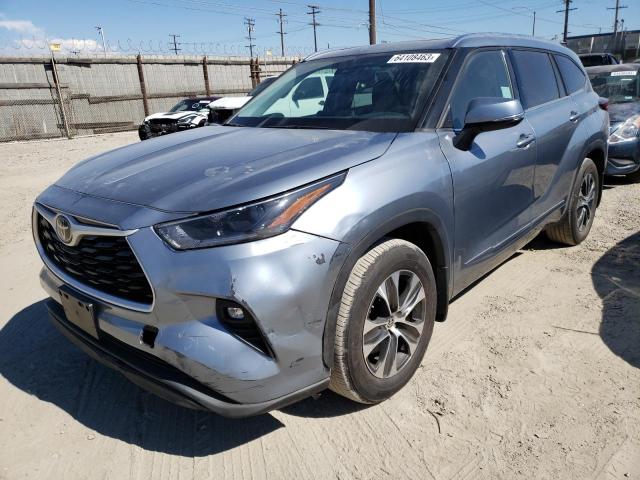 5TDHZRAHXMS033124 - 2021 TOYOTA HIGHLANDER XLE BLUE photo 1