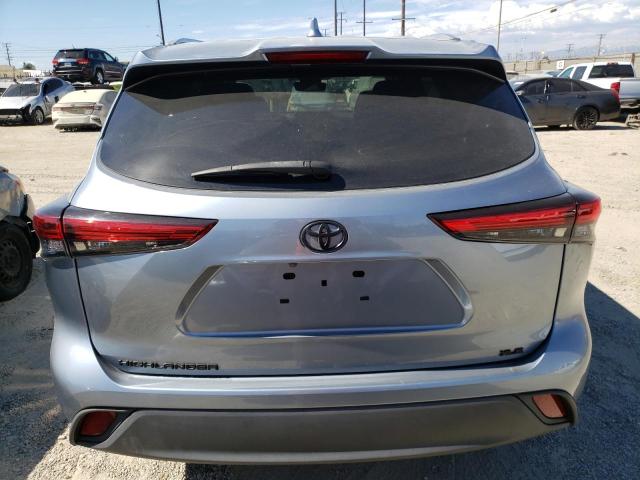 5TDHZRAHXMS033124 - 2021 TOYOTA HIGHLANDER XLE BLUE photo 6