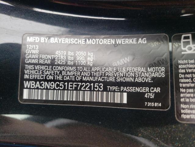 WBA3N9C51EF722153 - 2014 BMW 428 XI BLACK photo 12