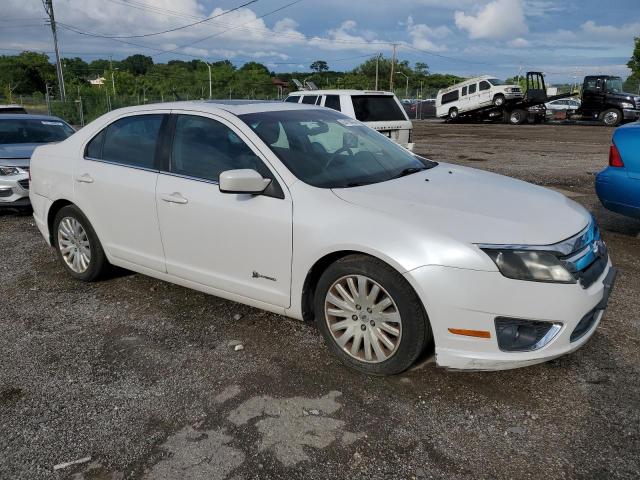 3FADP0L39AR119336 - 2010 FORD FUSION HYBRID WHITE photo 4