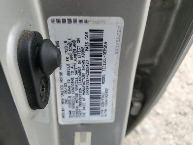 1NXBR32E44Z209423 - 2004 TOYOTA COROLLA CE 灰色 照片 13