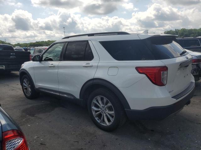 1FMSK8DH6MGA36639 - 2021 FORD EXPLORER XLT WHITE photo 2