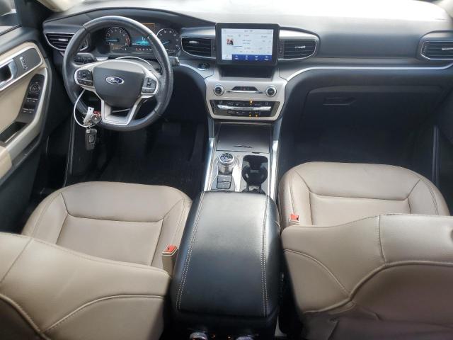 1FMSK8DH6MGA36639 - 2021 FORD EXPLORER XLT WHITE photo 8