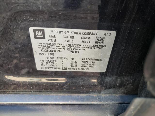 KL4CJBSB3DB130184 - 2013 BUICK ENCORE CONVENIENCE 黑色 照片 10