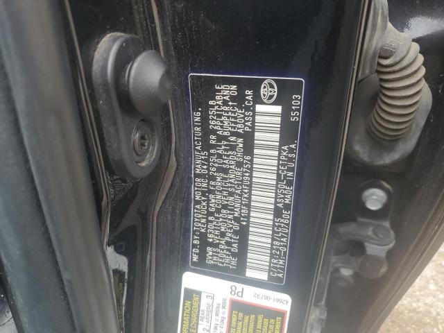 4T1BF1FK4FU947576 - 2015 TOYOTA CAMRY LE BLACK photo 12