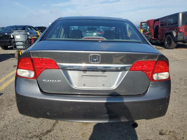 2HGFA16589H520909 - 2009 HONDA CIVIC LX GRAY photo 6