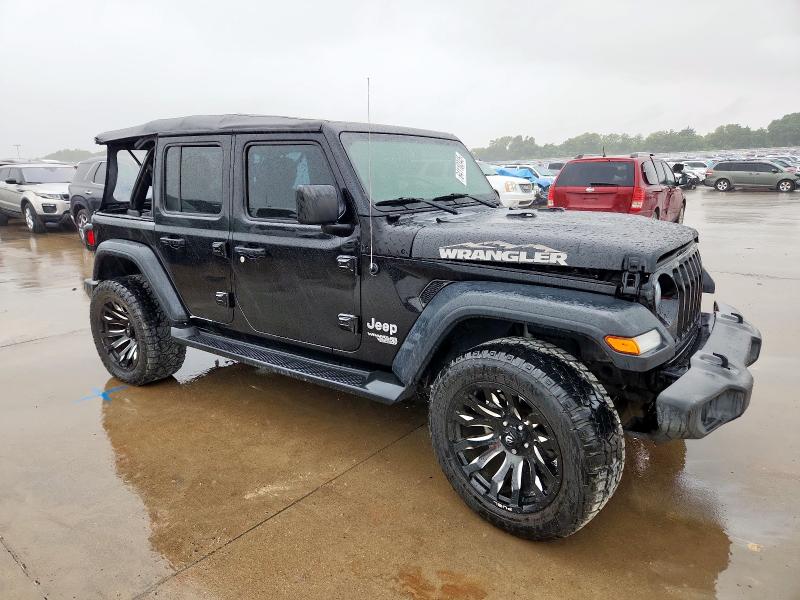 1C4HJXDG8JW164501 - 2018 JEEP WRANGLER UNLIMITED SPORT BLACK photo 4