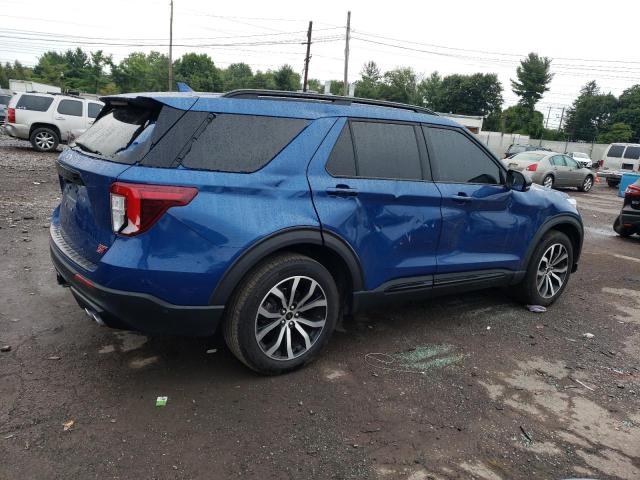 1FM5K8GC2LGB44865 - 2020 FORD EXPLORER ST BLUE photo 3