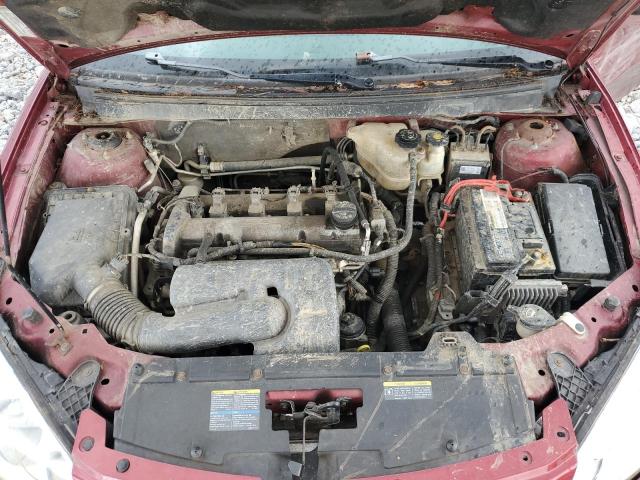 1G2ZF57B684175355 - 2008 PONTIAC G6 VALUE LEADER RED photo 11