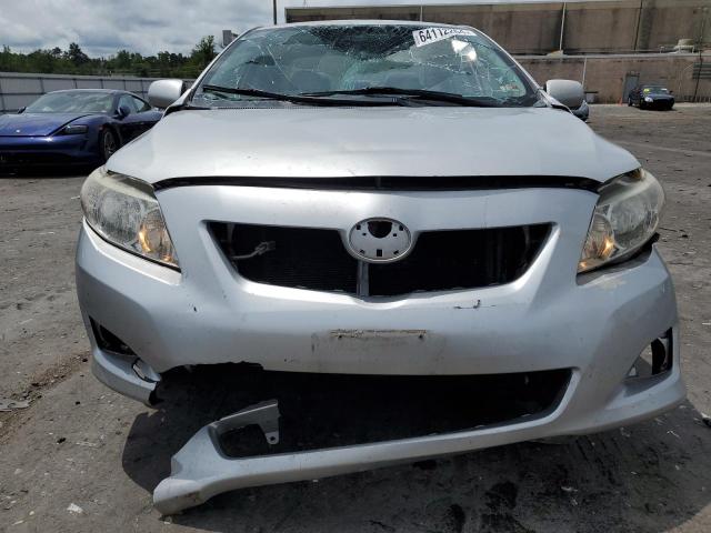 1NXBU4EE2AZ386452 - 2010 TOYOTA COROLLA BASE SILVER photo 5